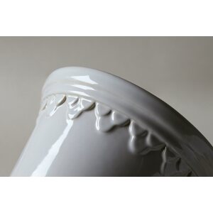 Bergs Potter Copenhagen glazed pot white, CHOOSE SIZE