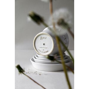 Bergs Potter Copenhagen glazed pot white, CHOOSE SIZE