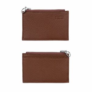 Miiko Design Kukkaro korttitaskulla, ruskea