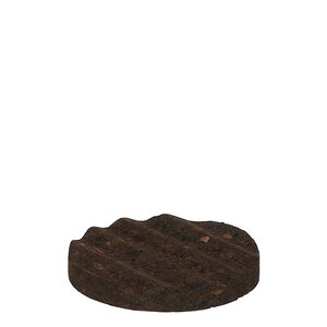 Oohh Soap dish cork 10 cm, dark brown