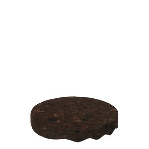 Oohh Saippua-alusta korkkia 10 cm, tummanruskea