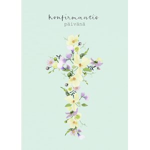 Henna Adel 2-osainen konfirmaatiopäivänä -kortti