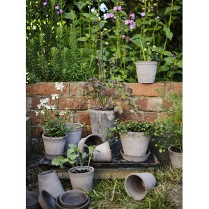 Bergs Potter Julie pot raw terracotta grey, CHOOSE SIZE