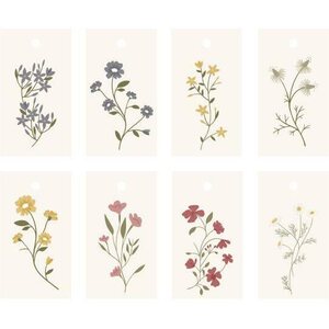 Ib Laursen Flower to/from gift tag 3,3 x 6 cm - CHOOSE DESIGN