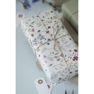 Ib Laursen Flower Blooms lahjapaperi 52,5 cm x 2 m