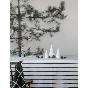 Storefactory Karlstorp pöytäliina 140 x 250 cm, valkoinen/vihreä