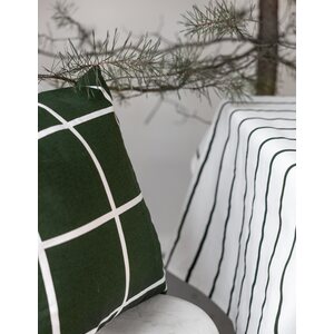 Storefactory Karlstorp pöytäliina 140 x 250 cm, valkoinen/vihreä