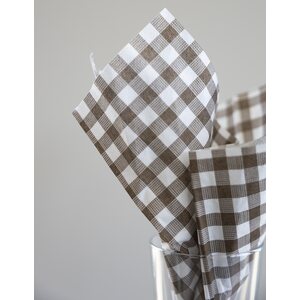 Storefactory Rutan servetit 33 x 42 cm, ruskea
