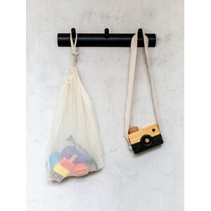 Eco & Pop Naulakko 3 nuppia 4 x 29 cm, musta koivu