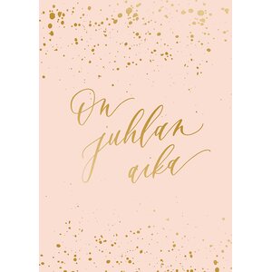 Kalligrafiastudio 2-osainen On juhlan aika kortti