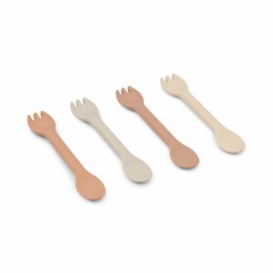 Liewood Jan 2 in 1 Cutlery 4-pack, Rose multi mix