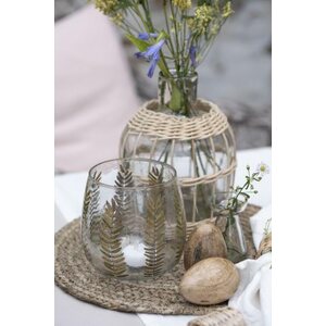Ib Laursen Juuttitabletti 35 cm, tumma luonnonvärinen