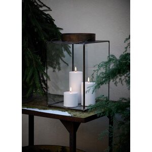 Uyuni Led-ulkokynttilä 7,8 x 12,7 cm, valkoinen
