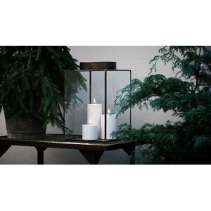 Uyuni Led-ulkokynttilä 10,1 x 7,8 cm, valkoinen