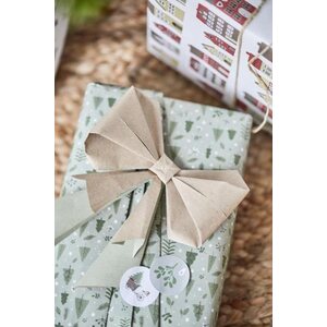 Ib Laursen green Christmas forest lahjapaperi 52,5 cm x 5 m