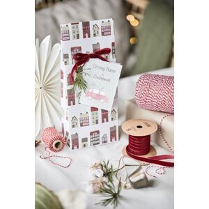 Ib Laursen Lahjapussi Christmas town S 12x30,5x7 cm