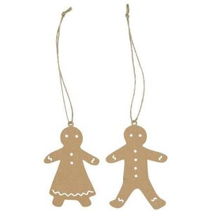 Ib Laursen Gingerbread paper decoration brown - CHOOSE MODEL