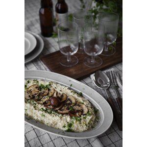 Ernst Serving Plate 25 x 42 cm, Sand/Dots