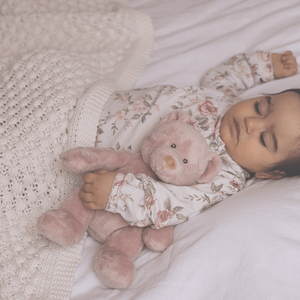 Teddykompaniet Wilmer nalle 25 cm, rosa