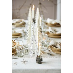 Ib Laursen Kuusi paper decoration 14 x 25 cm, white