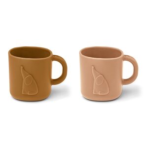 Liewood Chaves cup 2-Pack, Tuscany rose / Golden caramel