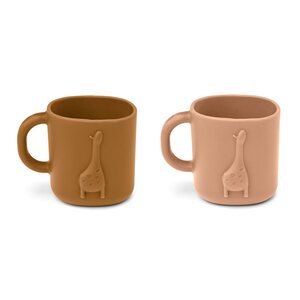 Liewood Chaves cup 2-Pack, Tuscany rose / Golden caramel