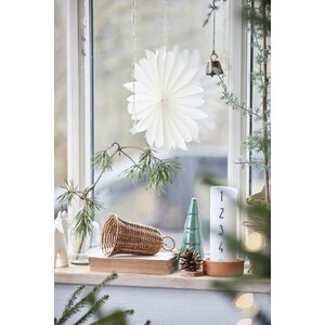 Ib Laursen Adventtikynttilä 20 cm valkoinen/harmaa