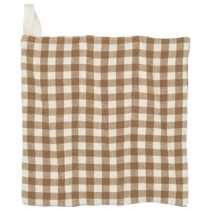 Ib Laursen Sebastian pot holder 20 x 21,5 cm, off-white/cinnamon
