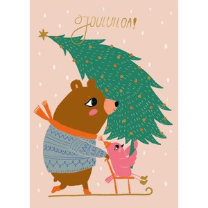 Mira Mallius 2-osainen joulukortti Jouluiloa!