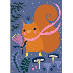 Mira Mallius Kotimetsä orava kortti