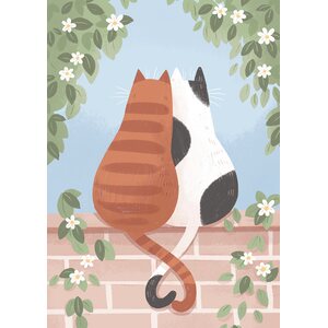 Kaisu Sandberg Cats postcard