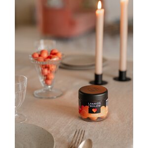 Lakrids By Bulow LOVE Peaches suklaakuorrutteinen lakritsi 125g, small