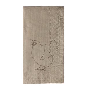 Storefactory Höna/tupp servetit 16 kpl/pkt, beige