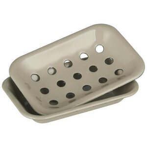 Ib Laursen Soap dish 2 parts enamel CHOOSE COLOUR