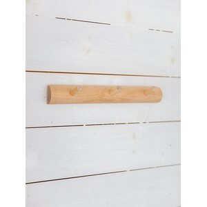Eco & Pop Coat rack 3 knobs 4 x 29 cm, natural birch