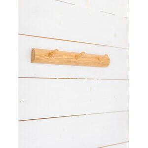 Eco & Pop Coat rack 3 knobs 4 x 29 cm, oak
