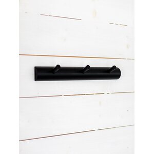 Eco & Pop Coat rack 3 knobs 4 x 29 cm, black birch