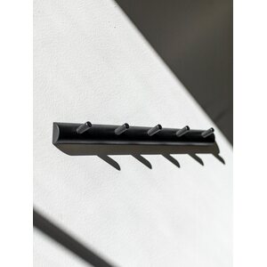 Eco & Pop Coat rack 5 knobs 4 x 48 cm, black birch