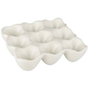 Ib Laursen Egg holder 14,5 x 14,5 cm, white