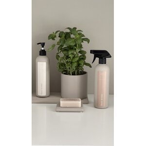 Oohh Wawe pot/jar 12 x 11 cm, light brown