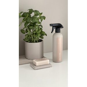 Oohh Wawe pot/jar 12 x 11 cm, light brown