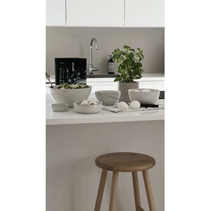 Oohh Wawe pot/jar 12 x 11 cm, light brown