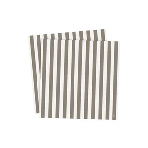 Ernst Raidalliset servetit 33 x 33 cm 20 kpl/pkt, ruskea/valkoinen