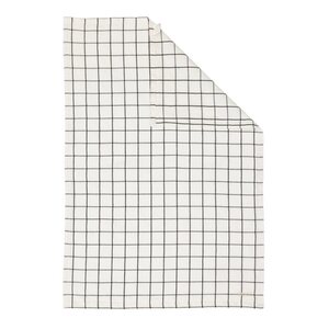 Ernst Checkered kitchen towel 47 x 70 cm, white/brown