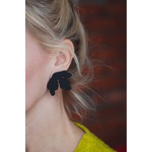 Littlebit Design Repovesi nappikorvakorut matta musta, 45 mm