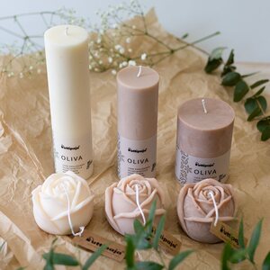 Puttipaja Oliva Rose Candle, CHOOSE COLOUR