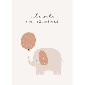 Iloista synttäripäivää, norsu