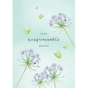 Henna Adel 2-osainen onnea konfirmaatiopäivänä kortti