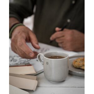 Ernst coffee mug 8 x 8,5 cm, sand/dots
