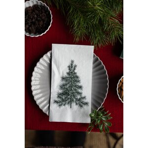 Storefactory Julgran napkin 11 x 21 cm, white
